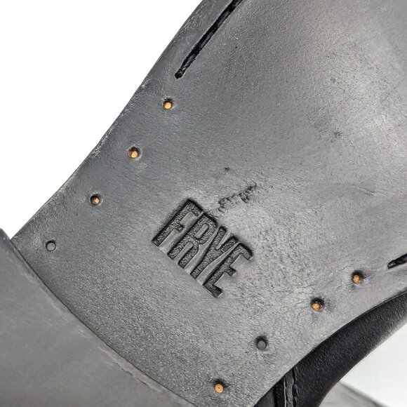 Frye Wmn Melissa Button Zipper Black Leather Equestrian Riding Tall Boots sz 8.5 - Picture 7 of 11